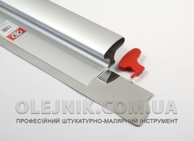 Шпатель механічний алюмінієва ручка з змінним лезом  800х0,65мм PROFESSIONAL OLEJNIK