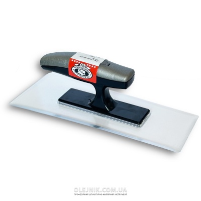 Терка для оздоблень біла (трапеція) з заокругленими кутами 200х80мм пластикова ручка OLEJNIK Терка для оздоблень біла (трапеція) з заокругленими кутами 200х80мм пластикова ручка OLEJNIK