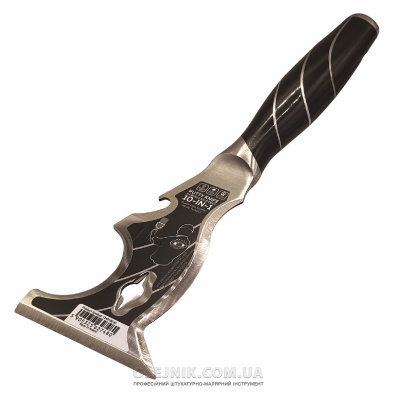 Однокомпонентний інструмент з нержавіючої сталі "Multitool 10 в1"  метелева ручка OLEJNIK