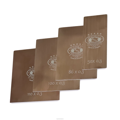 Професійний набір японських шпателів з нерж.сталі, гнучкі леза загострені і заокруглені кути OLEJNIK