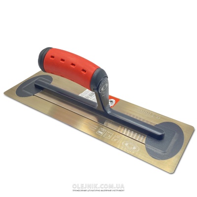 Терка ЗОЛОТО закалена сталь Stailess клеєна Super FLEX 0.3мм 12" 305мм ручка 2-компонентна Терка ЗОЛОТО закалена сталь Stailess клеєна Super FLEX 0.3мм 12" 305мм ручка 2-компонентна